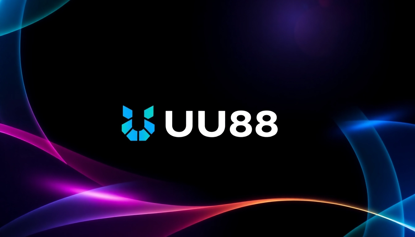 Dynamic branding image for UU88 featuring a sleek logo on a modern digital background, emphasizing reliability and innovation.