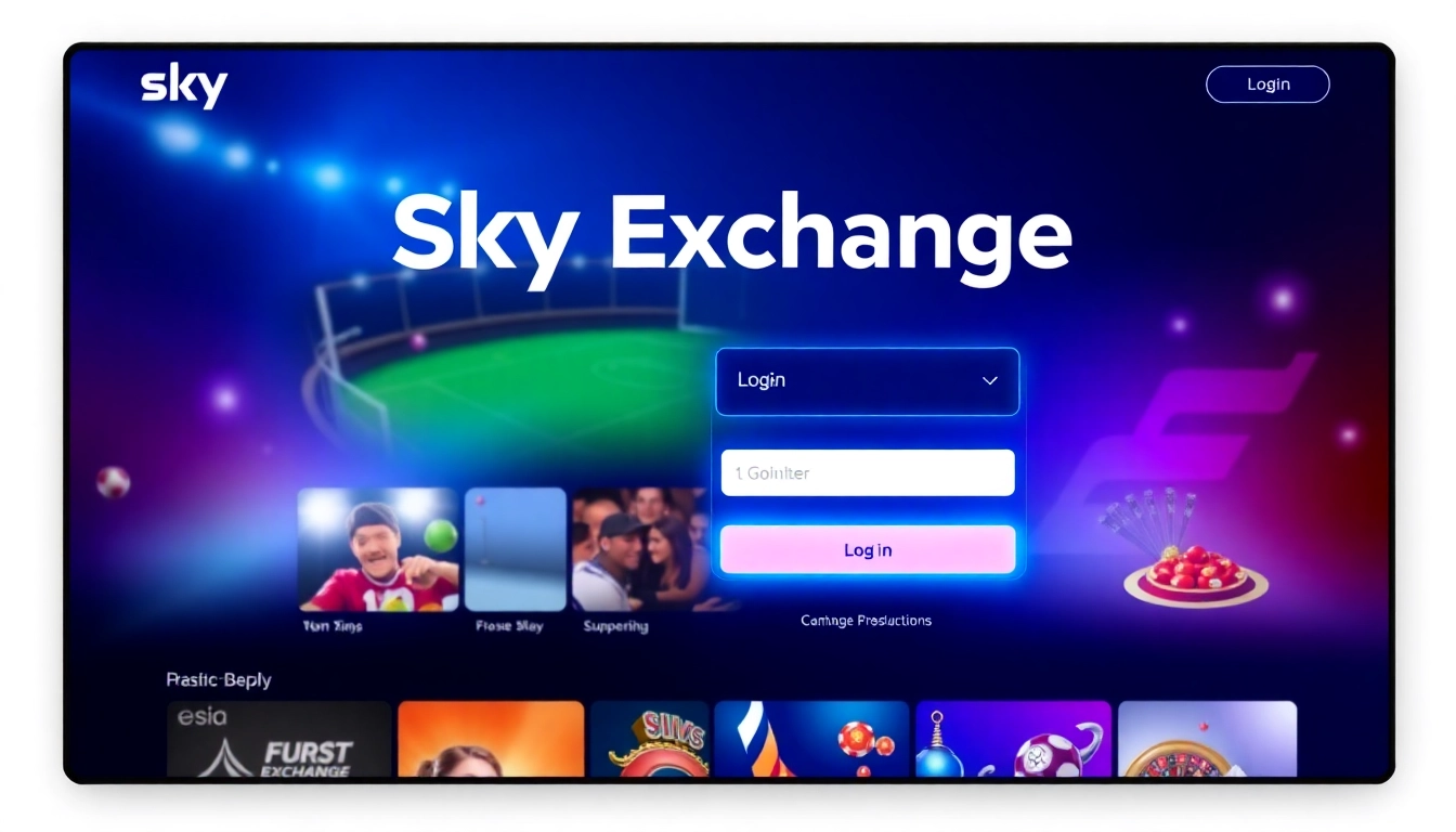 Guided step-by-step graphic illustrating the Sky exchange login process for seamless access to betting and casino games.